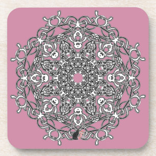 Vivacious Octa Glyph Dawn Coaster