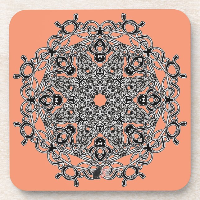 Vivacious Octa Glyph Dusk Coaster (Front)