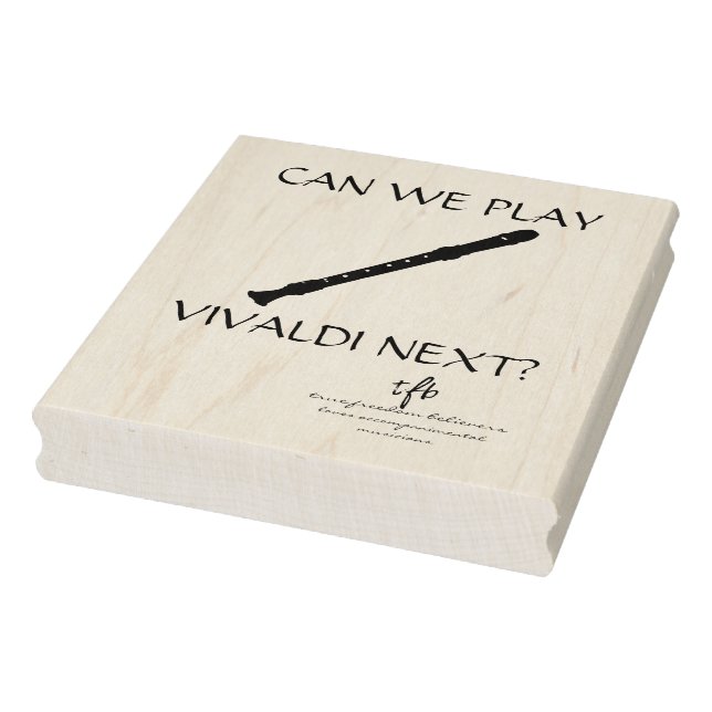 Vivaldi Next? Recorder Large Rubber Stamp (Stamp)