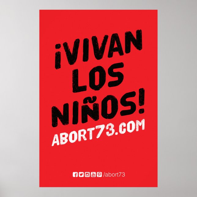 ¡Vivan los Niños ! Poster (Abort73.com) (Devant)