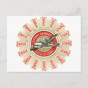 VIVAZ Airplane Postcard