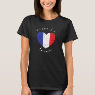 Vive La France Bastille Day French Flag Heart July T-Shirt