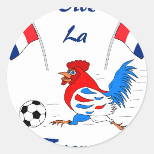 Vive La France Classic Round Sticker