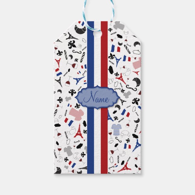 Vive la France Gift Tags (Front)