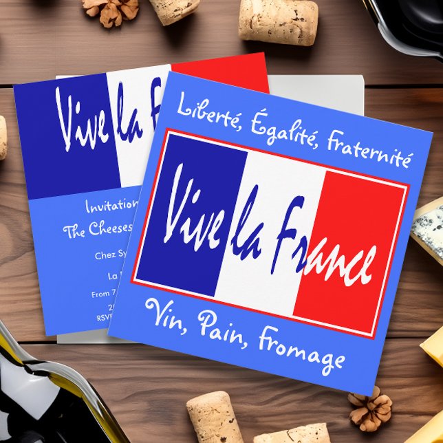 Vive la France Invitation à un événement français (Créateur téléchargé)