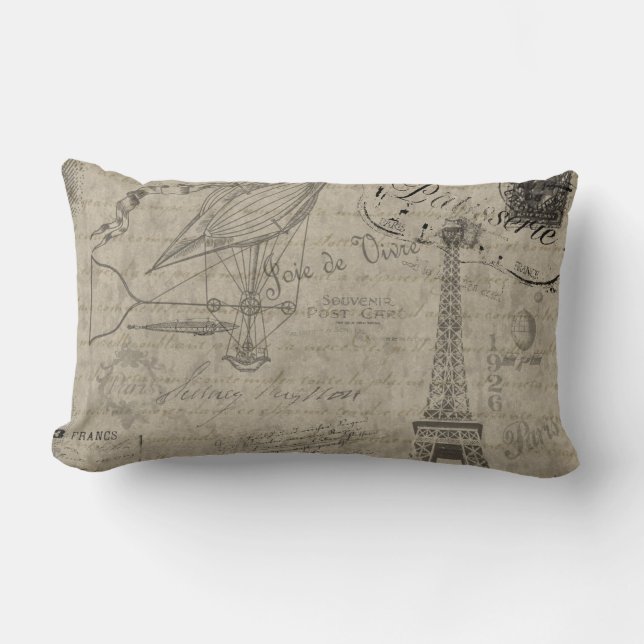 Vive la France Lumbar Pillow (Front)
