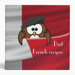 Vive la France owl Binder