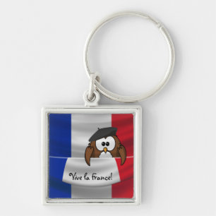 Vive la France owl Keychain