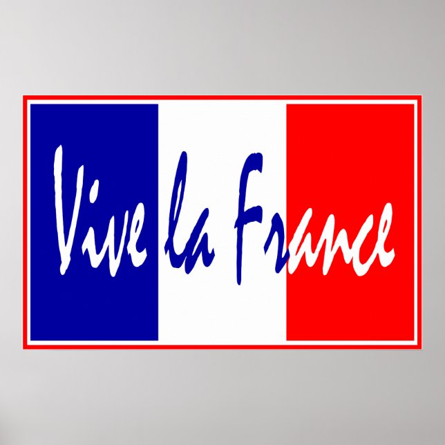 Vive La France Poster, French Restaurant, Sports Poster (Front)