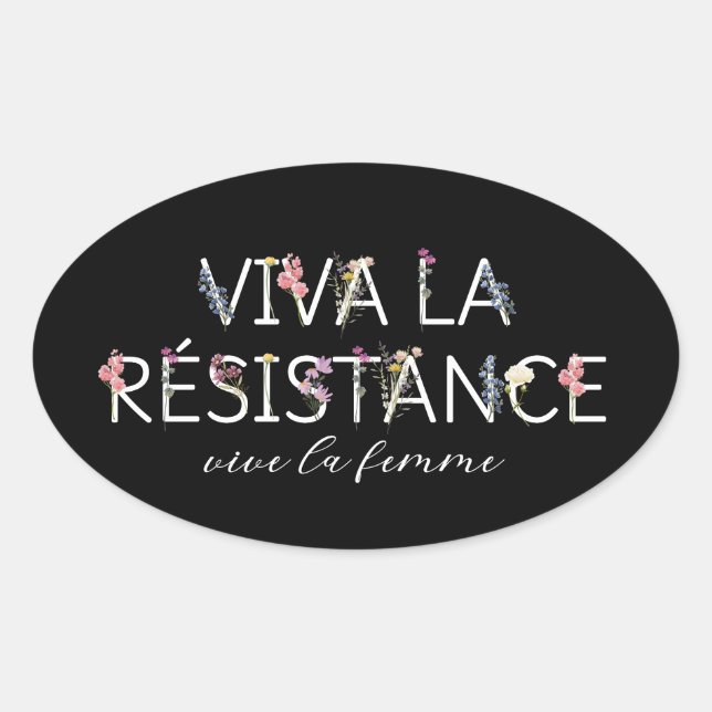 Vive La Resistance Sticker - Vive La Femme (Front)