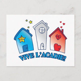 Vive L'acadie " Maison" Postcard