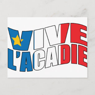 Vive l'acadie postcard