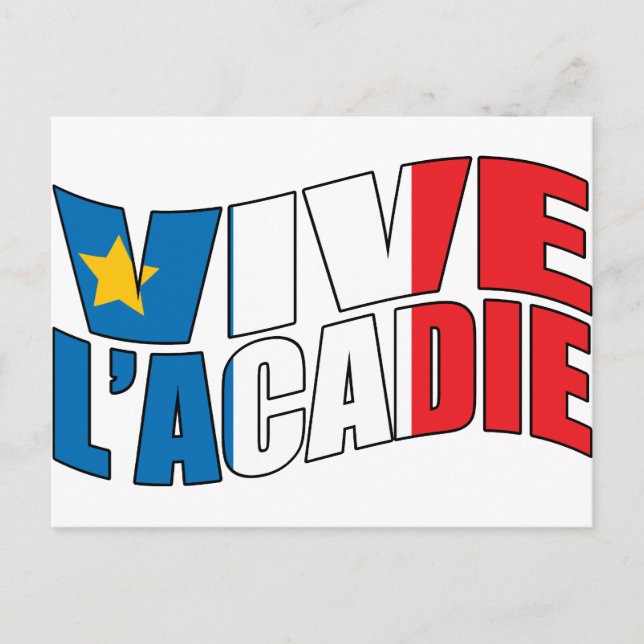 Vive l'acadie postcard (Front)