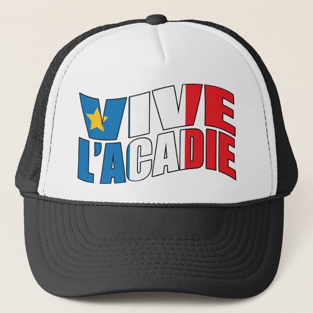 Vive l'acadie trucker hat (Front)