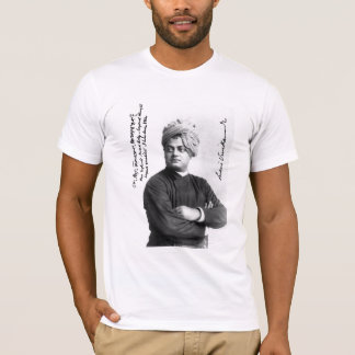Vivekananda famous signed photo 1893 on shirt