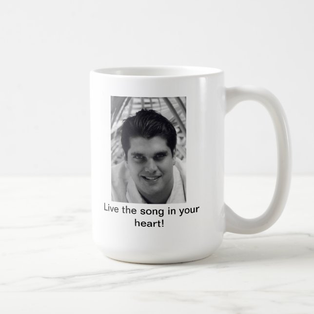 Vivent la chanson à votre coeur ! tasse avec (Droite)