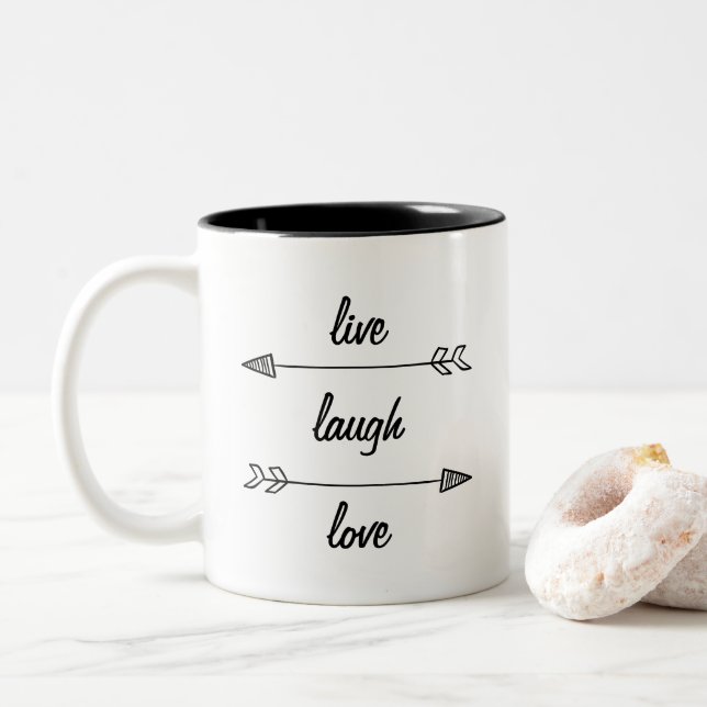 Vivent la tasse d'amour de rire (Avec donut)
