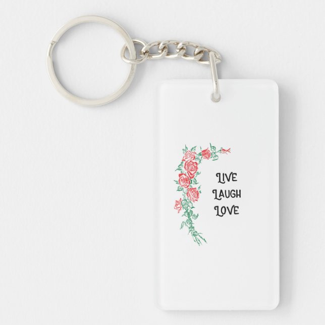 Vivent le porte - clé d'amour de rire (Devant)