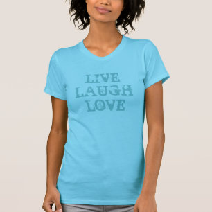 Vivent le T-shirt de turquoise de l'amour de