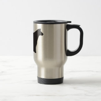 Vivez, aimez et montrez la tasse de voyage de