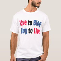 Vivez au T-shirt de blog