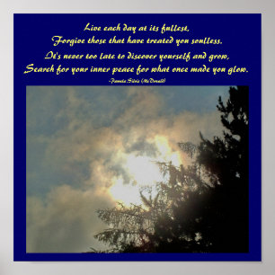 Vivez chaque jour à son maximum,...Poem Poster par