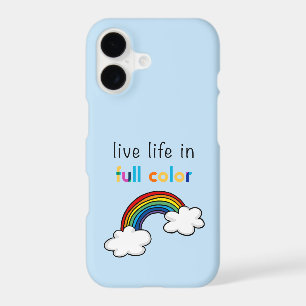 Vivez la vie en couleurs arc-en-ciel