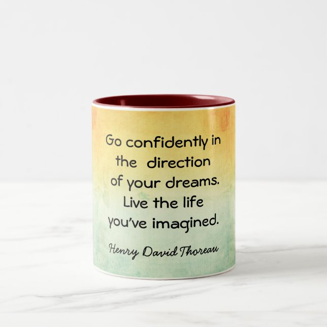 Vivez la vie — Mug de café (Centre)