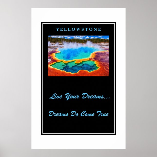 Vivez vos rêves Poster Yellowstone (Devant)