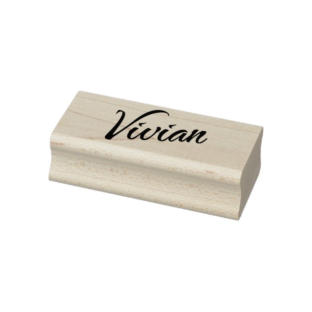 Vivian name cursive decorative script font  rubber stamp (Stamp)