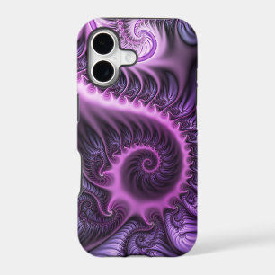 Vivid Abstract Cool Pink Purple Fractal Art Spiral