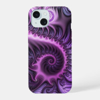 Vivid Abstract Cool Pink Purple Fractal Art Spiral