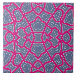 Vivid Abstract Geo-Contour Pattern Tile