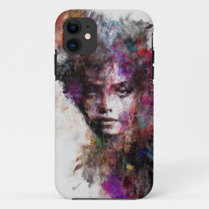 Vivid Abstract Portrait iPhone 11 Case