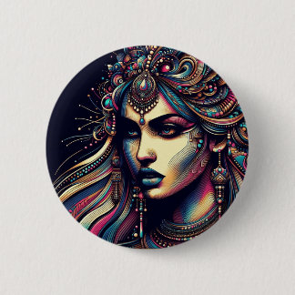 "Vivid Aesthetic Portrait" 2 Inch Round Button