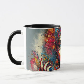 Vivid Aesthetic Portrait  Mug