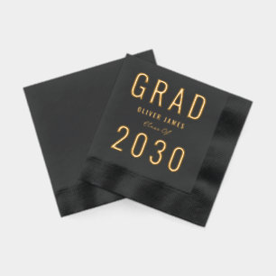 Vivid Année Moderne Graduation Party Foil serviett