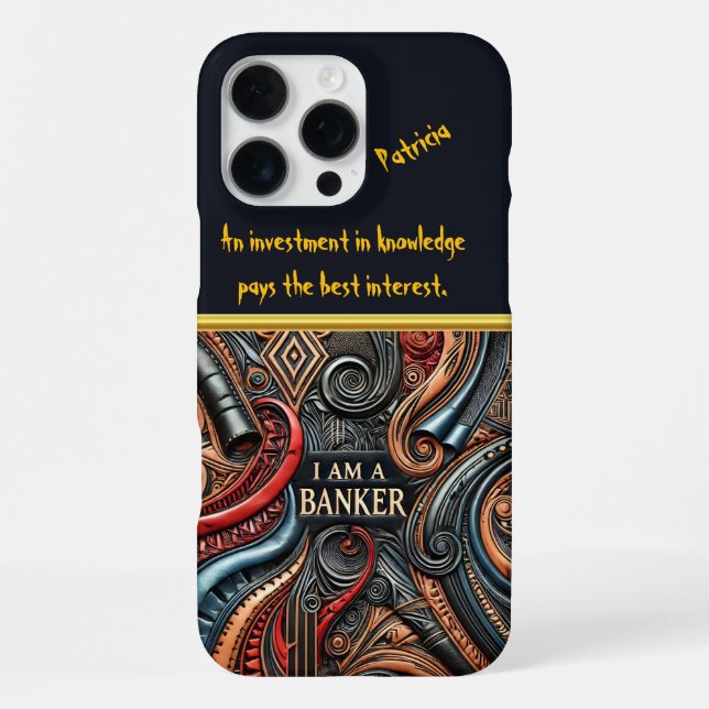 Vivid Art of Banking Identity iPhone Case (Back)