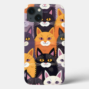 Vivid Artwork Featuring Yellow, Black, and White P iPhone 13 Case