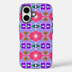 Vivid Aurora Kaleidoscope Electric Bloom iPhone 16 Case