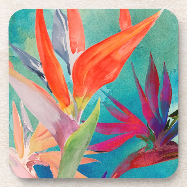 Vivid Birds of Paradise Coaster (Front)