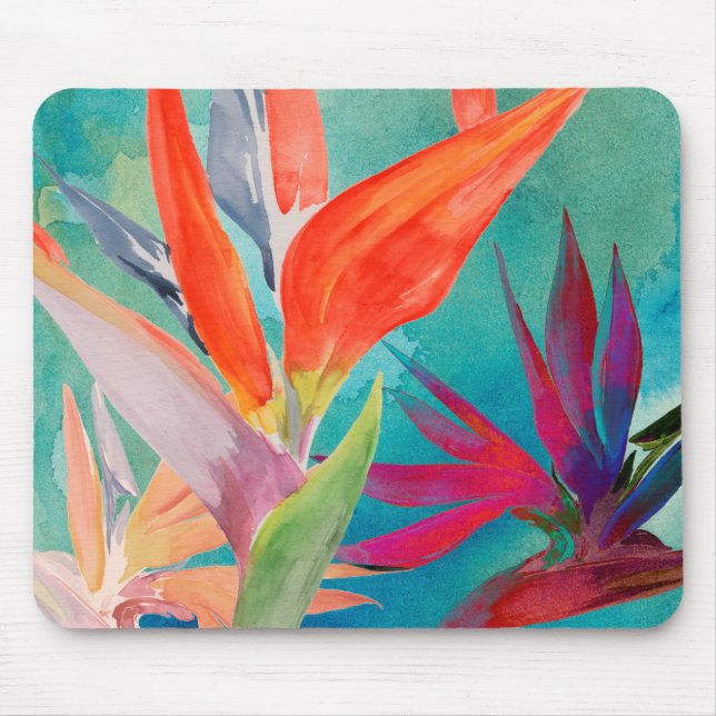 Vivid Birds of Paradise Mouse Pad (Front)