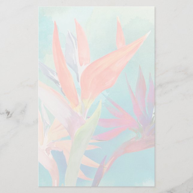 Vivid Birds of Paradise Stationery (Front)