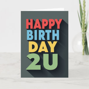 Vivid Birthday Message Card