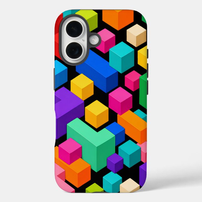 Vivid Blockscape Case-Mate iPhone Case (Back)