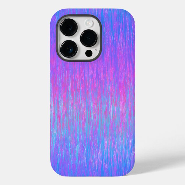 Vivid Blue and Pink Streaks Gradient Case-Mate iPhone Case (Back)