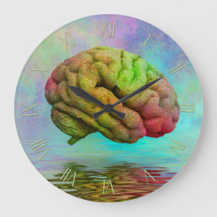 Vivid brain large clock