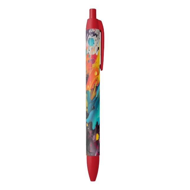 Vivid Chaos Splash Graffiti Black Ink Pen (Bottom (Vertical))