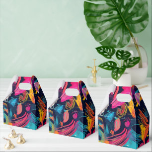 Vivid Chaos Splash Graffiti Favor Box