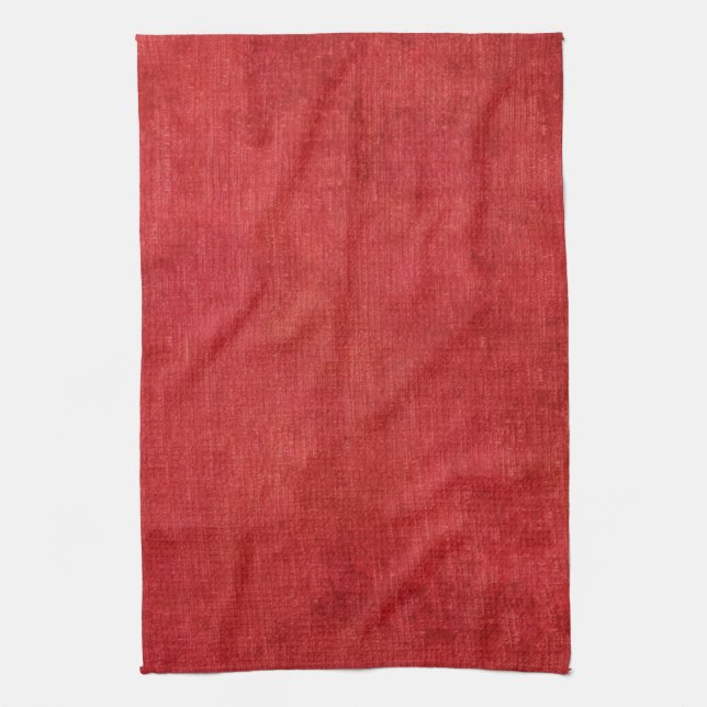 Vivid Christmas Red Holiday Home Decor Kitchen Kitchen Towel (Vertical)
